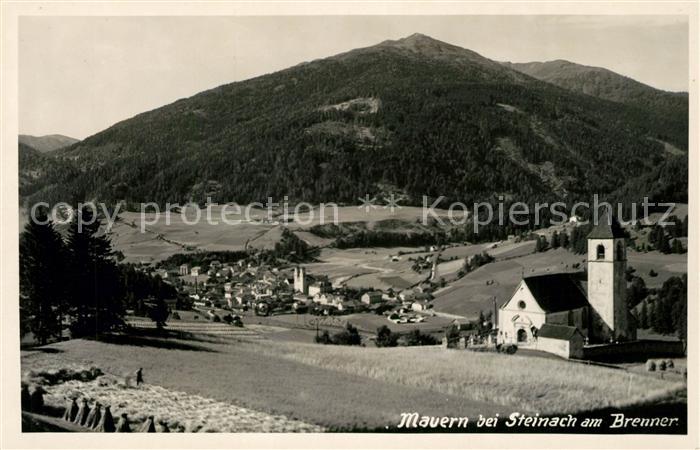 Mauern Tirol Panorama mit Kirche