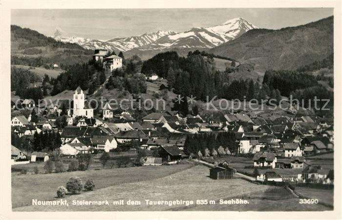Neumarkt Steiermark mit Tauerngebirge
