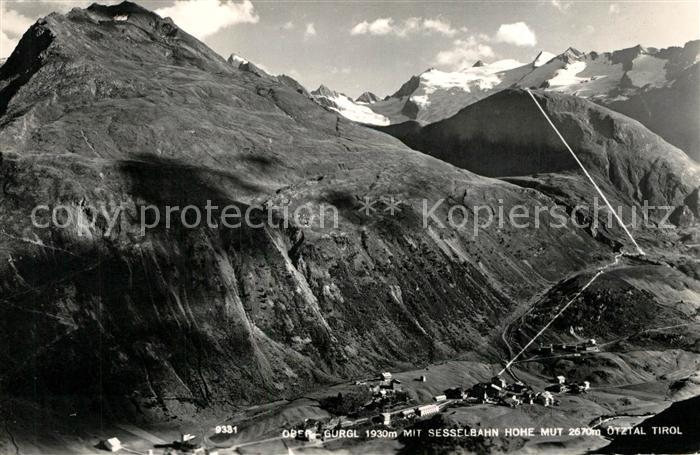 Obergurgl Soelden Tirol mit Sesselbahn Hohe Mut oetztal