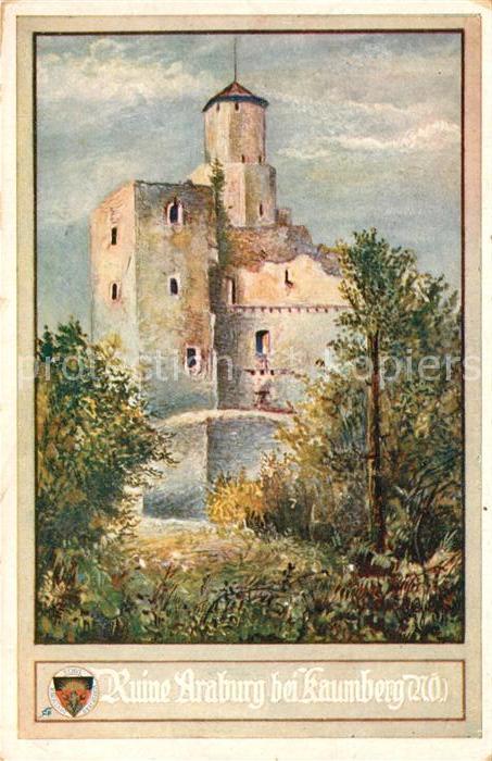 Kaumberg Ruine Amburg Kuenstlerkarte