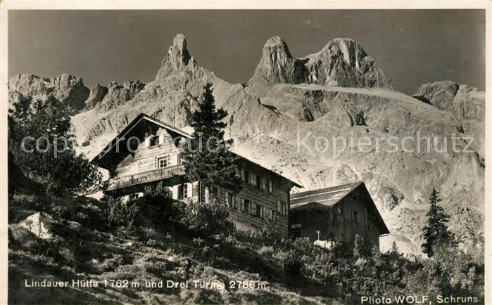 Lindauer Huette und Drei Tuerme