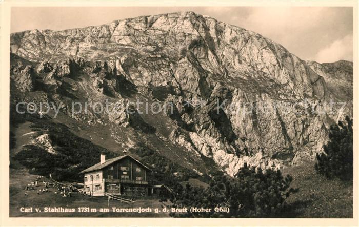 Torrennerjoch Carl von Stahlhaus mit Brett und Hoher Goell