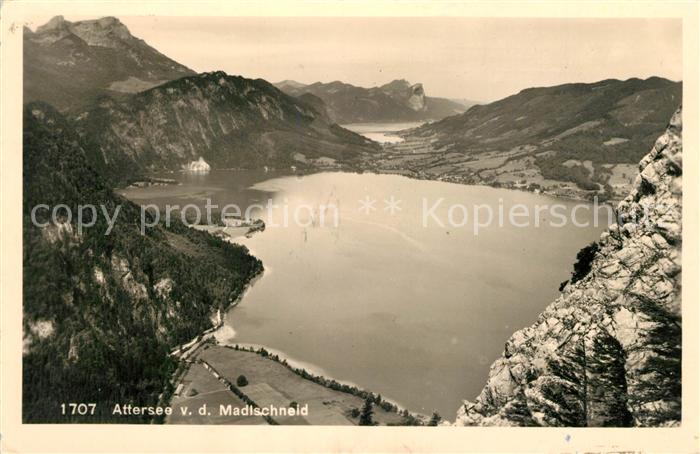 Attersee Blick von der Madlschneid