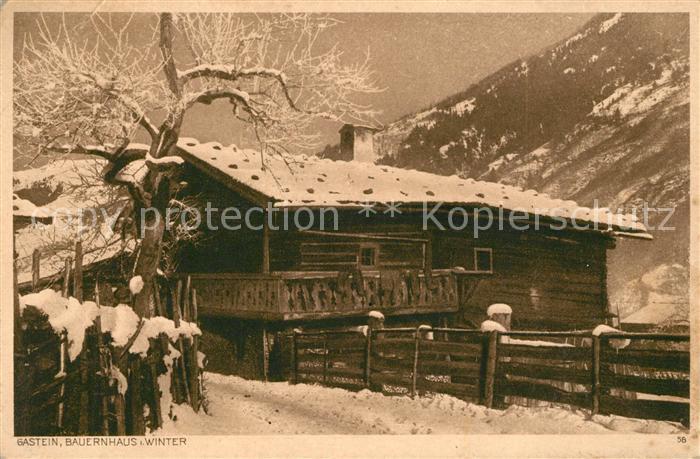 Gastein Bad Bauernhaus im Winter