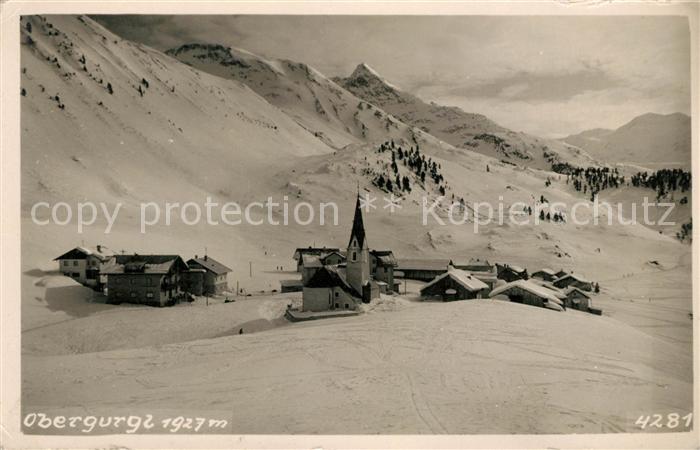 Obergurgl Soelden Tirol Winterpanorama