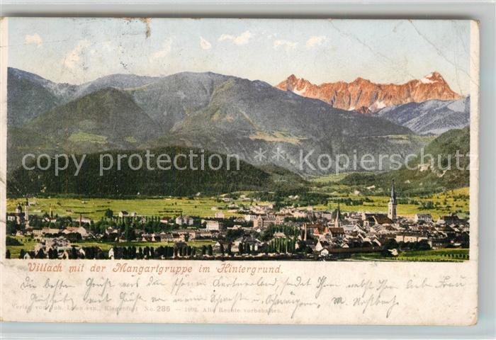 Villach Kaernten mit der Mangartgruppe