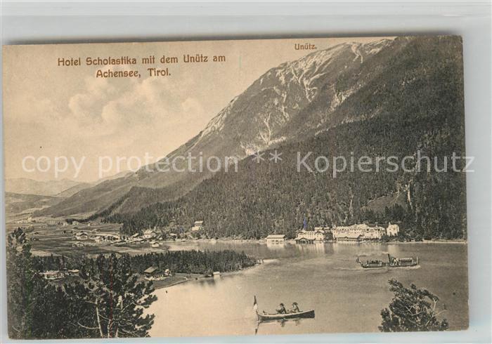 Achensee Hotel Scholastika mit dem Unuetz