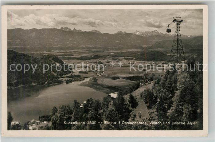 Ossiachersee mit Kanzelbahn Villach und julische Alpen