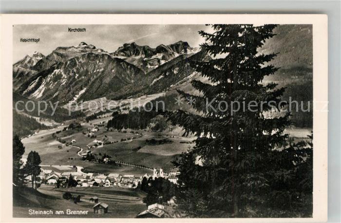 Steinach Brenner Tirol mit Habichtkopf und Kirchdach