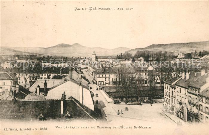 Saint-Die-des-Vosges Vue generale prise du Clocher de l’Eglise St Martin