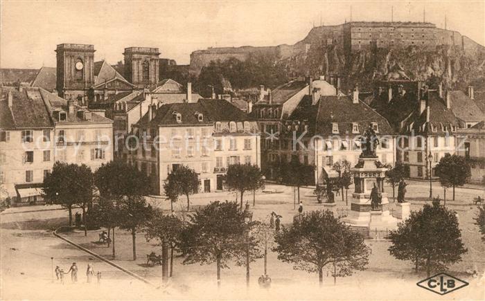 Belfort Alsace Place Monument Chateau Lion