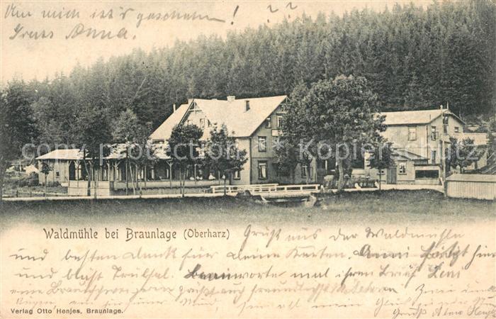 Braunlage Harz Waldmuehle Restaurant Gaststaette