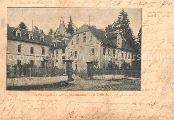 Zellerfeld Genesungshaus Erbprinzentanne Deutsche Reichspost