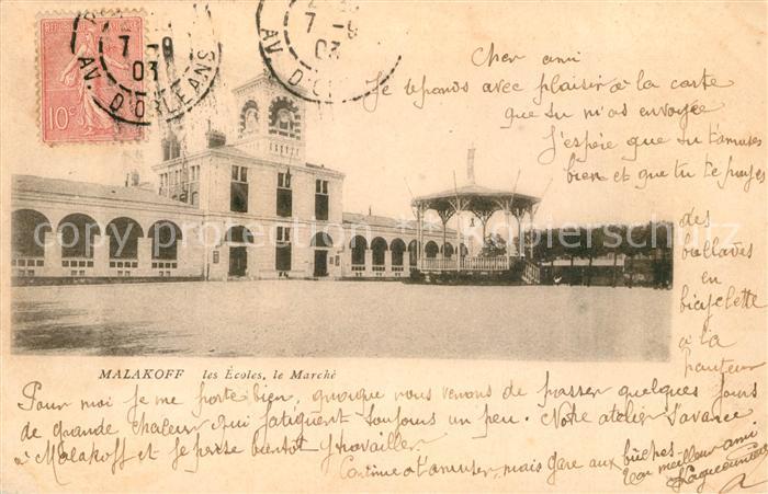 Malakoff Hauts-de-Seine Les Ecoles et le Marché