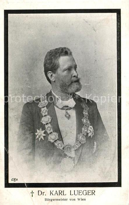 WIEN AT Portrait Dr Karl Lueger Buergermeister
