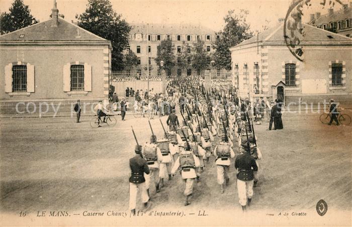 Le Mans Sarthe Caserne Chanzy 117e d Infanterie