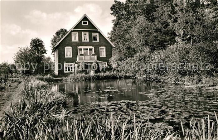 Buerhausen oelmuehle mit Fischweiher