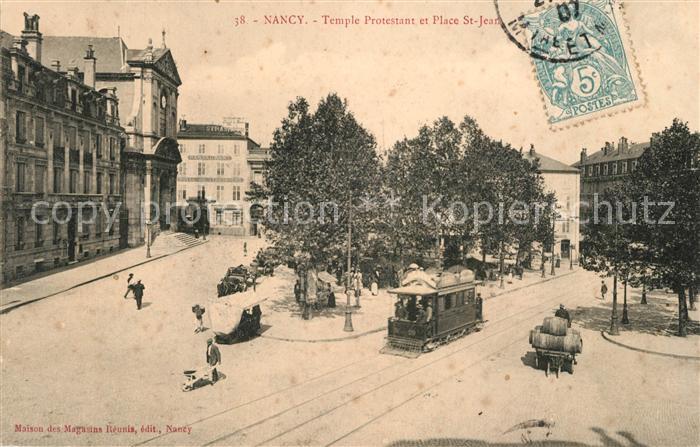 Nancy Lothringen Temple Protestant et Place Saint Jean T