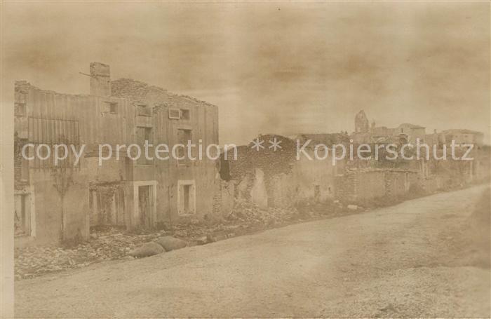 Saint-Baussant Ruinen Truemmer 1. Weltkrieg