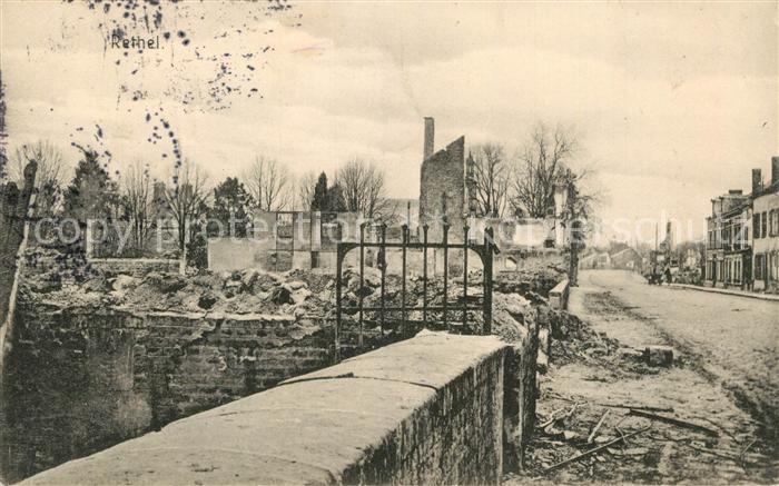 Rethel Ardennes Ruinen Truemmer 1. Weltkrieg