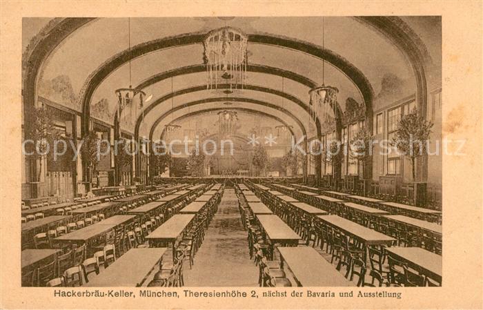 Muenchen Bayern Hackerbraeu Keller Restauration