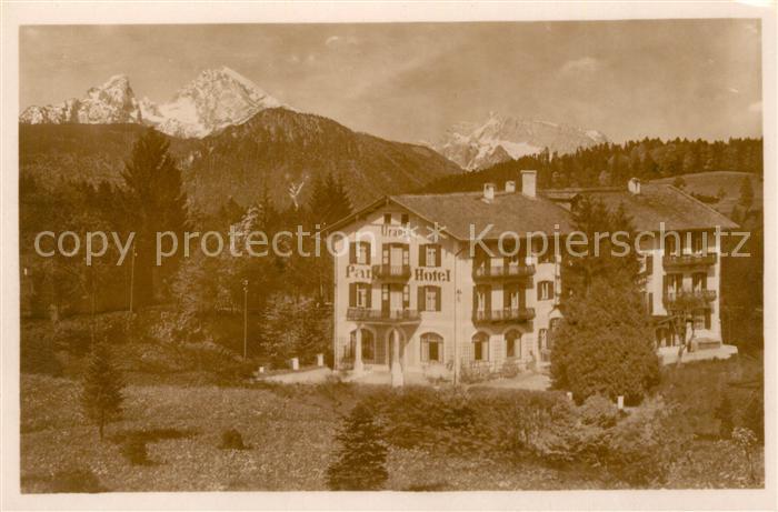 BERCHTESGADEN Bayern Karlsbader Urania Pension Parkhotel Alpenblick