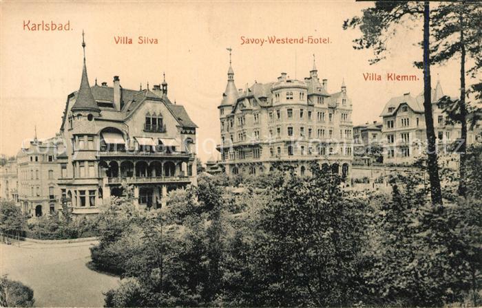 Karlsbad Eger Villa Silva Savoy Westend Hotel Villa Klemm