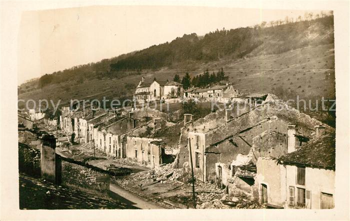 Metz  57 Moselle Ruinen Trümmer 1. Weltkrieg