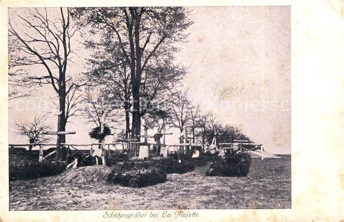 Frankreich WK1 Schuetzengraeber bei La Musette