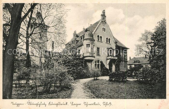 Koenigsbrueck Truppenuebungsplatz Lager Schmorkau Schloss