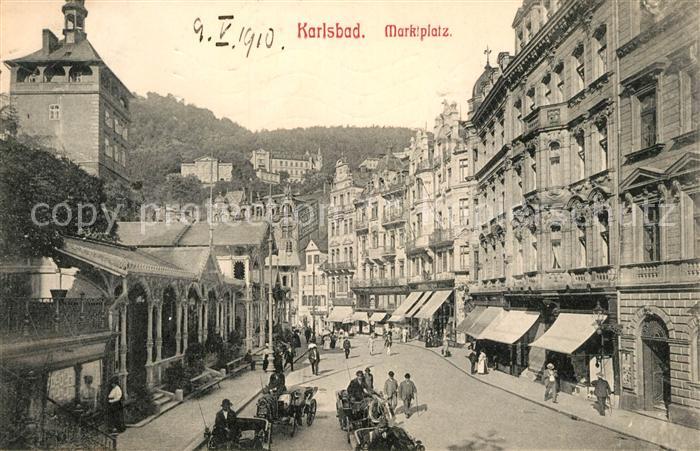 Karlsbad Eger Marktplatz