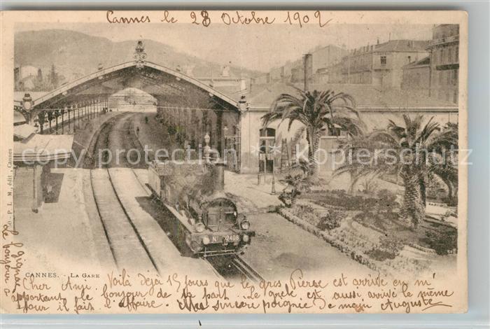 Cannes Alpes-Maritimes La Care Train Bahnhof Dampflokomotive