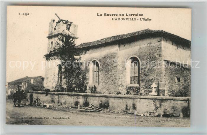 Hamonville Eglise La Guerre en Lorraine Trümmer 1.