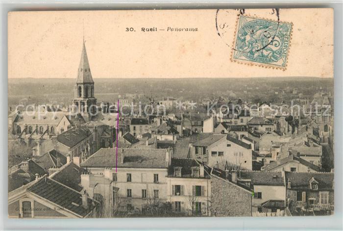 Rueil-Malmaison Stadtpanorama mit Kirche
