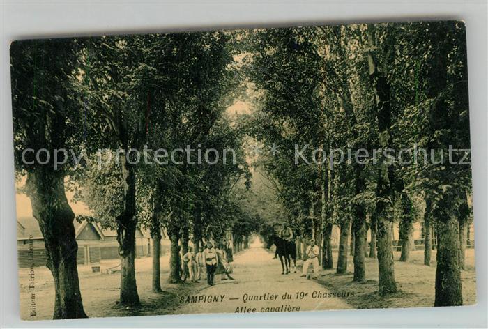 Sampigny Quartier du 19e Chasseurs Allée cavalière
