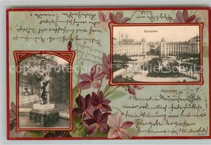 Muenchen Bayern Gasteiger Brunnen Karlsplatz