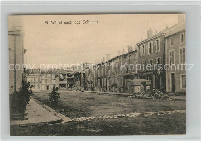 Saint-Mihiel nach der Schlacht Trümmer 1. Weltkrieg