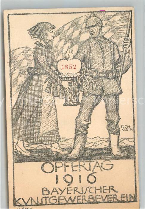 Muenchen Bayern Opfertag Bayerischer Kunstgewerbeverein Kuenstlerkarte