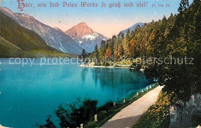 Plansee Uferstrasse am See Alpenpanorama Psalm