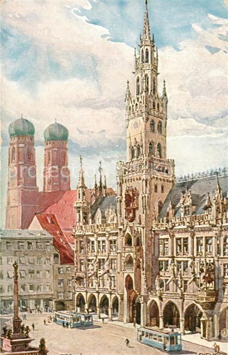 Wagner Richard Kuenstler München Neues Rathaus