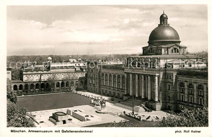 Foto Kellner Rolf Nr. 2313 München Armeemuseum Gefallenendenk