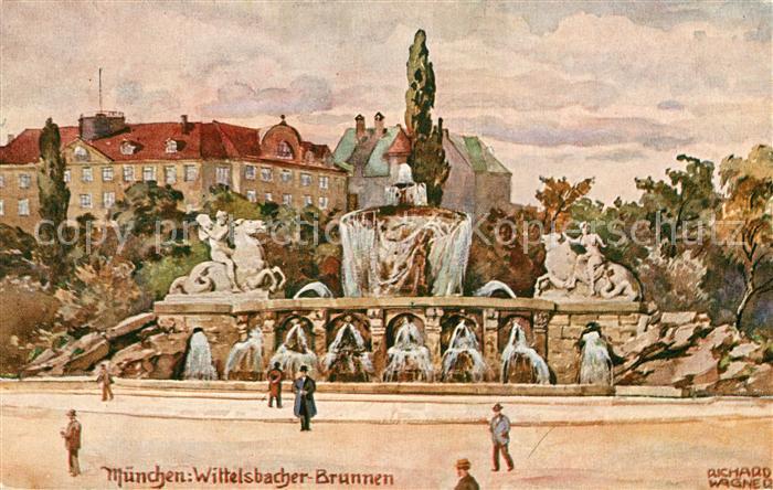 Wagner Richard Kuenstler Muenchen Wittelsbacher-Brunnen