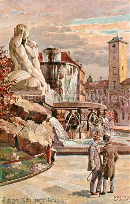 Wagner Richard Kuenstler München Wittelsbacher-Brunnen