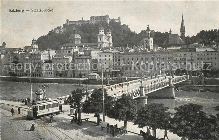 Strassenbahn Salzburg Staatsbrücke
