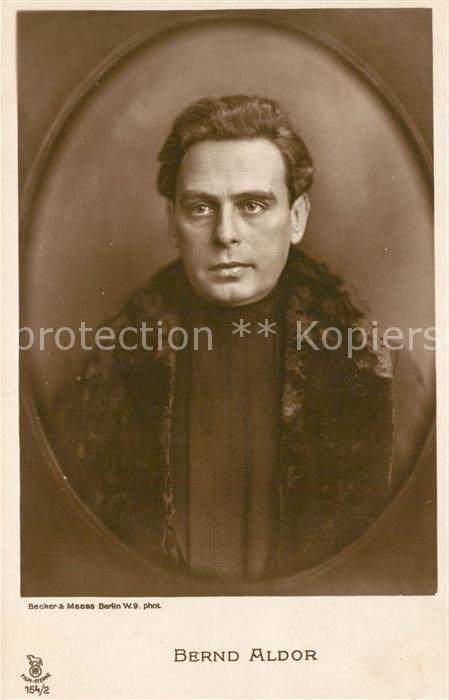 Schauspieler Bernd Aldor