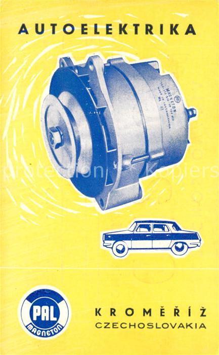 Autos Werbung Pal Magneton Autoelektrika Krom
