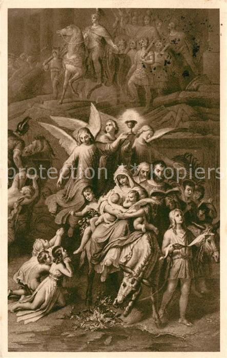 Verlag Ackermann Kuenstlerpostkarte Nr. 2843 W. von Kaulbach Zerstörung Jerusal