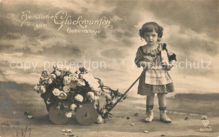 Foto HB Nr. 8679/5 Geburtstag Kind Blumen
