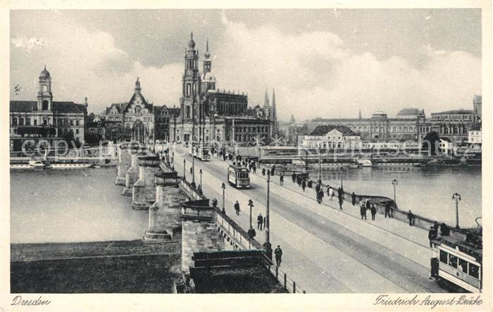 Strassenbahn Dresden Friedrich-August-Brücke