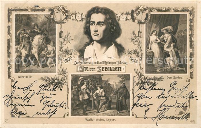 Schiller Friedrich 100-jähriger Todestag Wilhelm Tell Don